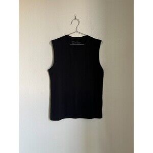 PACT Men's Cool Stretch Tank in Black Size MEDIUM